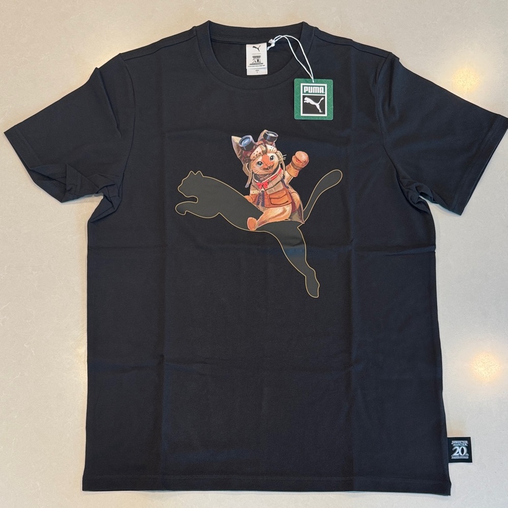 Puma x Monster Hunter 20th Anniversary collection Black T-Shirt